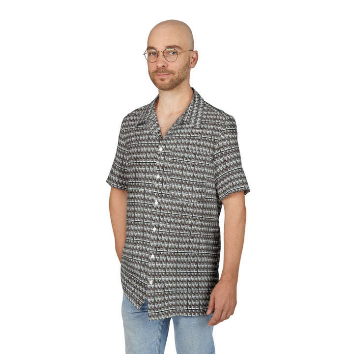 Stylish Unisex Hawaiian Button-Down Shirt, Tropical Shirt, Casual Summer Wear, Beach Vacation, Gift for Him/Her