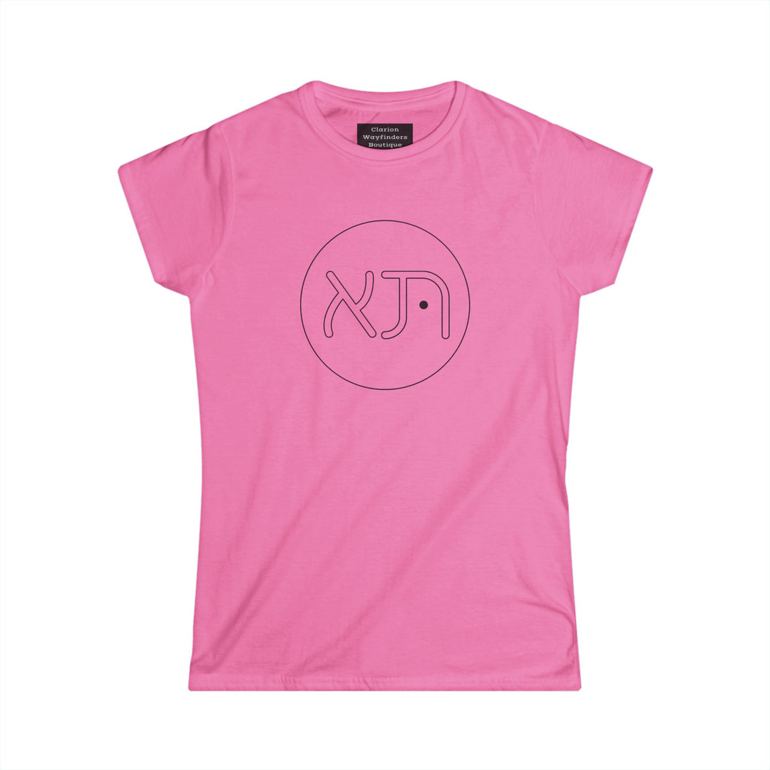 Aleph and Tav Stylish Women's Softstyle Tee - Casual Wear, Gift for Her, Everyday Fashion, Cozy Comfort, Graphic Tee