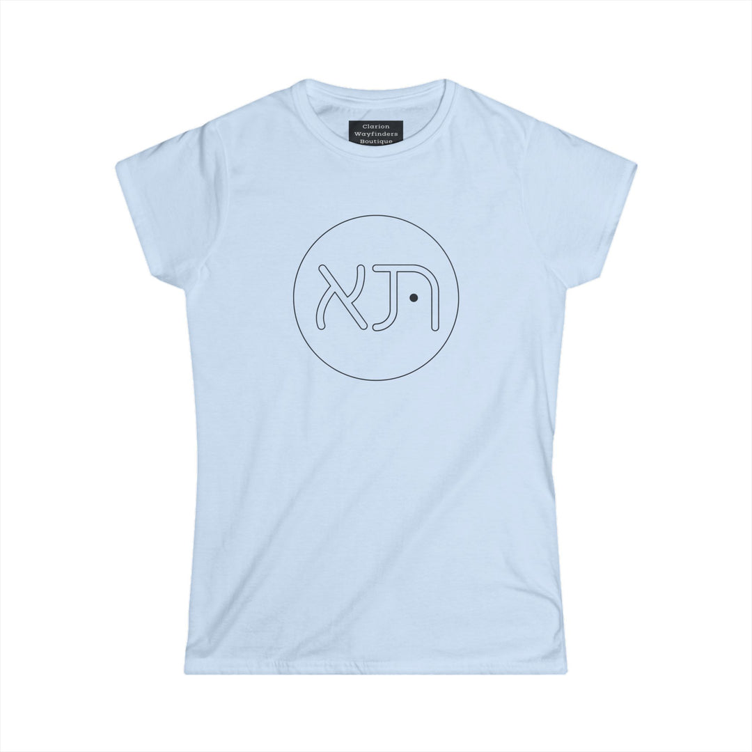 Aleph and Tav Stylish Women's Softstyle Tee - Casual Wear, Gift for Her, Everyday Fashion, Cozy Comfort, Graphic Tee
